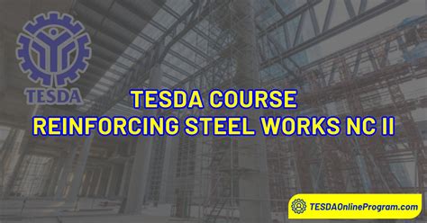 tesda rsbs|TESDA Proper Reinforced Steel Bar (RSB) Installation NC II Course.